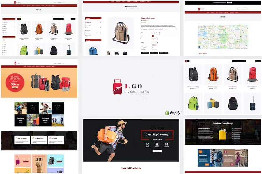 Igo - Travel Bag Shop Shopify Theme
