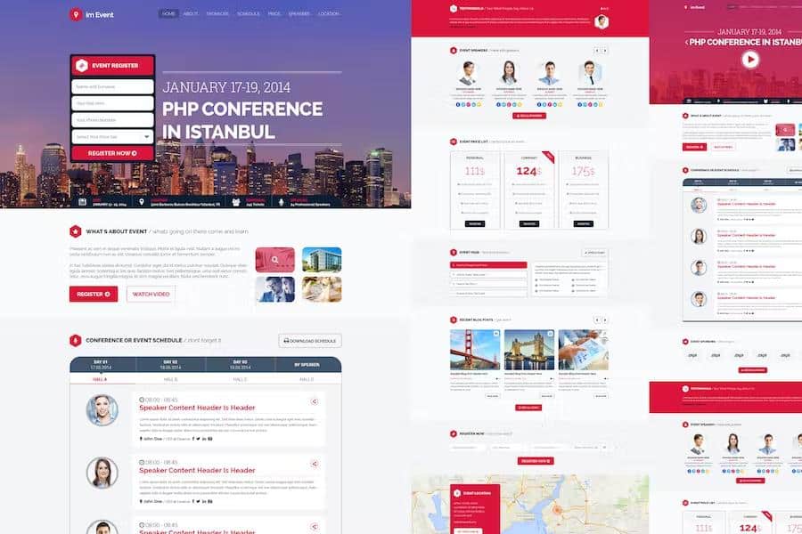 imEvent - Conference Landing Page HTML Template