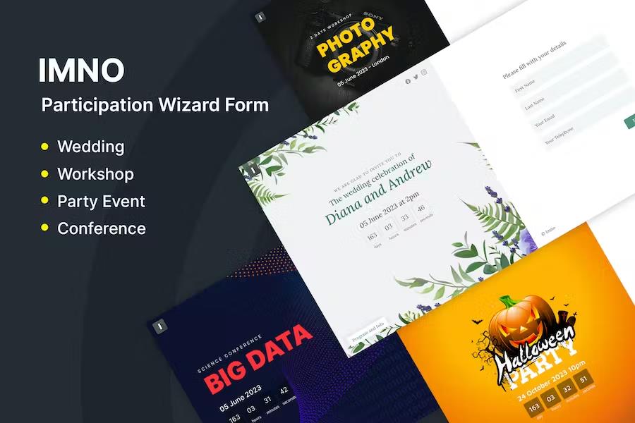 Product preview supplied for Imno - Multipurpose Registration Form Wizard