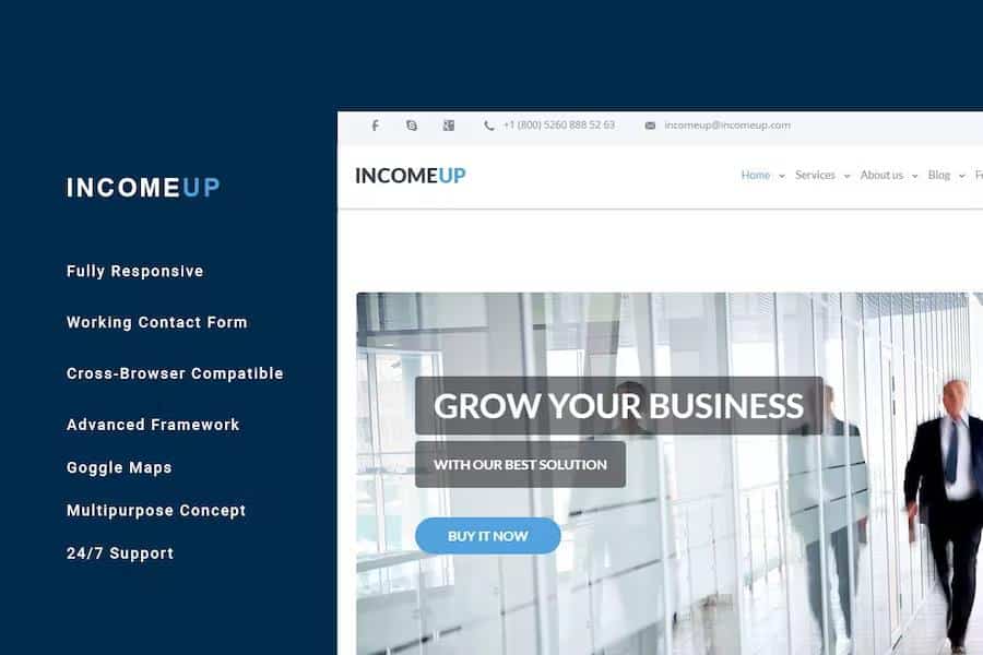 IncomeUp - Multi-purpose Business HTML Template
