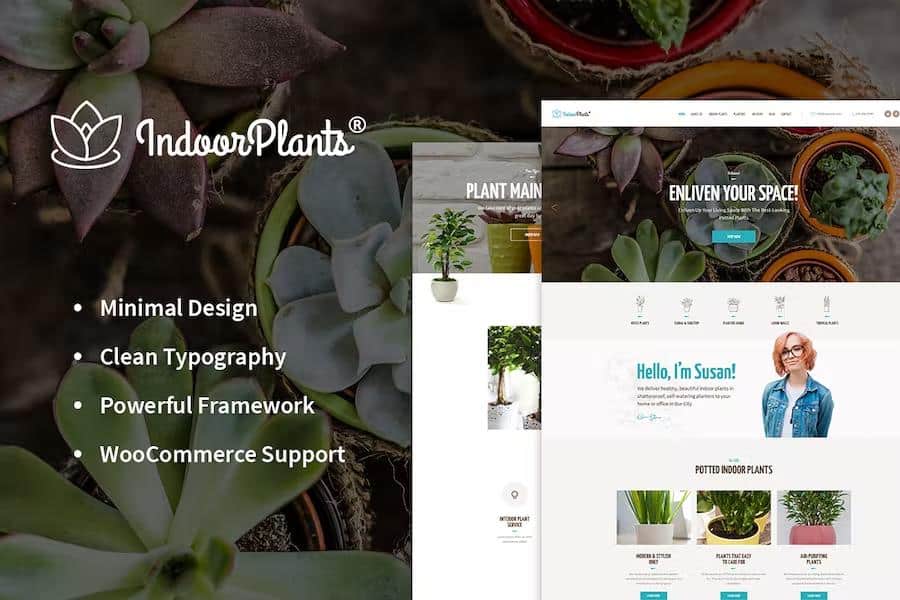 Indoor Plants - Houseplants store & Gardening WordPress Theme