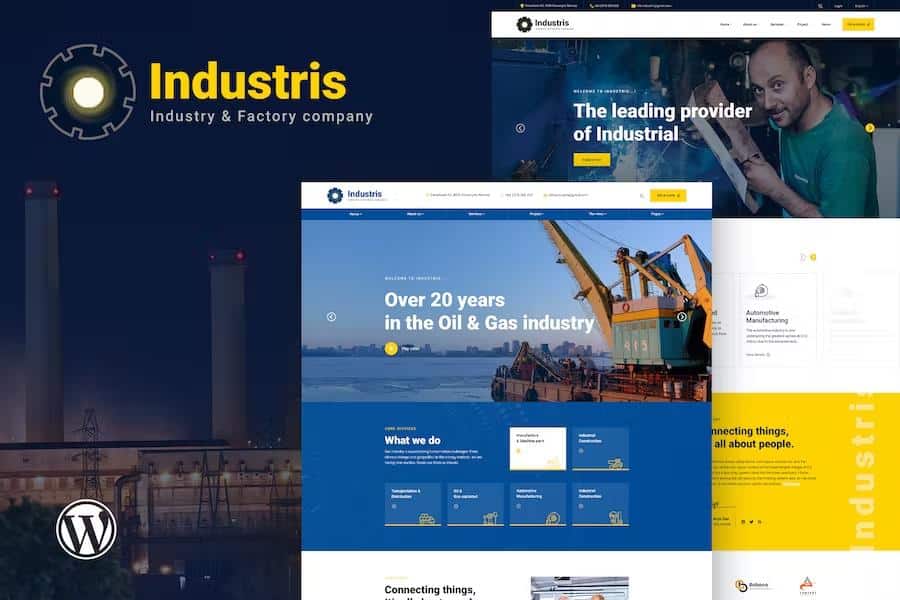 Industris - Factory & Business WordPress Theme