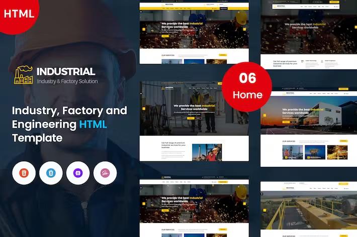 Industrial - Industry, Factory and Engineering Template