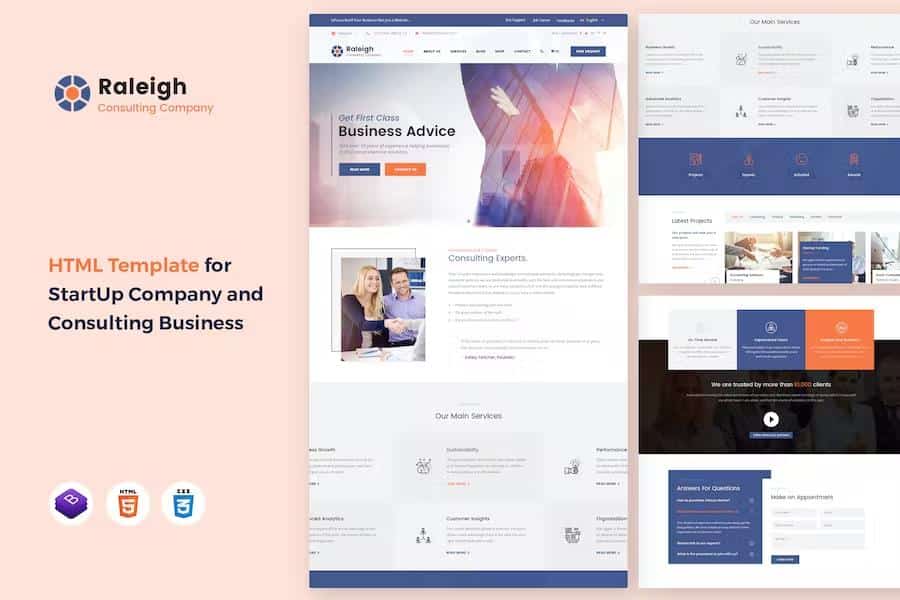 inFocus - Business Consulting and Professional Services HTML Template