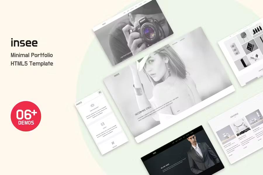 Insee - Minimal Portfolio HTML  Template