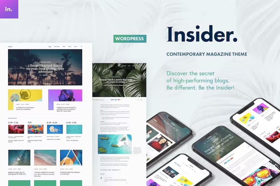 Insider - Contemporary Magazine and Blogging Theme