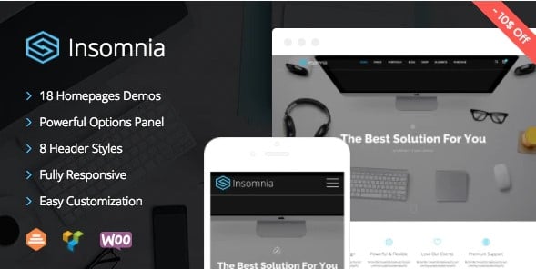 Insomnia - Beautiful and Modern Creative WordPress Theme