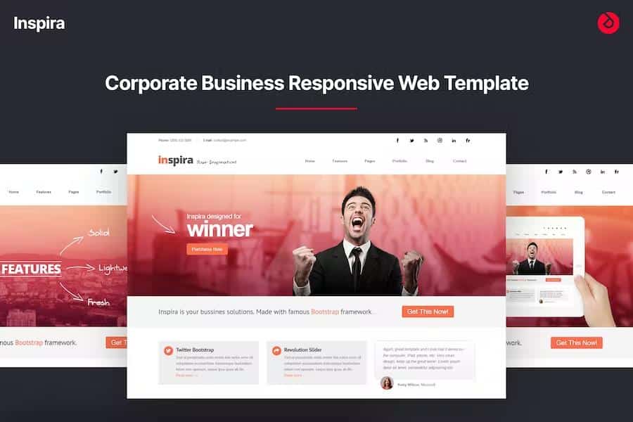 Inspira - Responsive HTML 5 Website Template