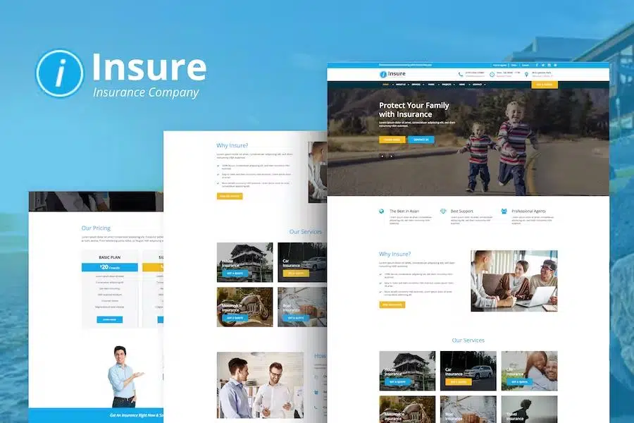 Insure - Insurance, Finance, & Business HTML Template