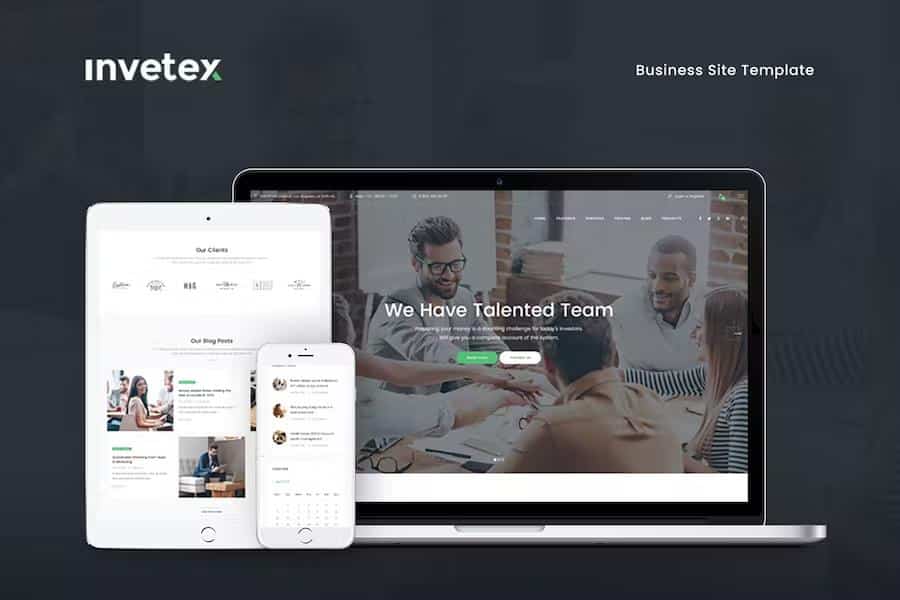 Invetex - Business Consulting & Investments Site Template