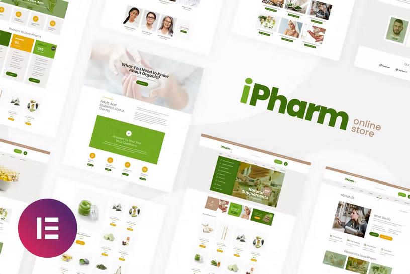 Preview image for iPharm - Online Pharmacy Woocommerce Elementor Template Kit