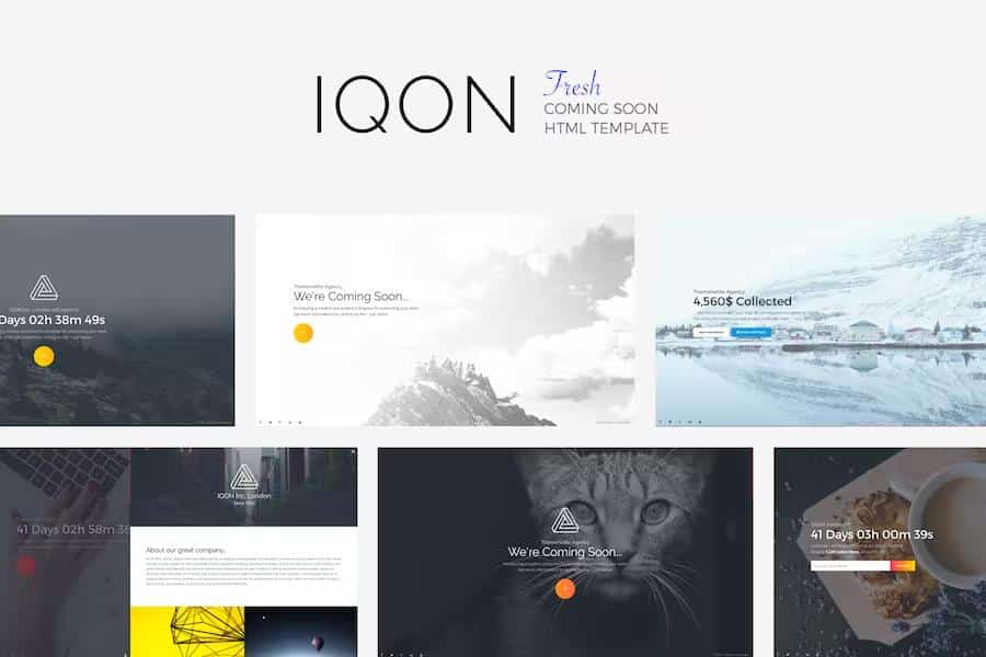 IQON - Fresh Coming Soon Template product preview