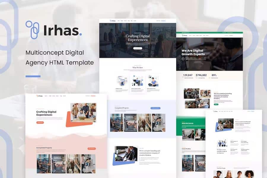 Irhas - Digital Agency HTML Template