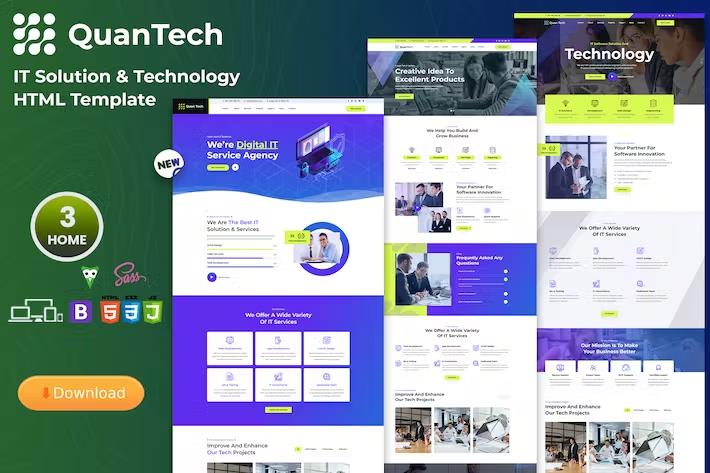IT Solutions & Technology HTML Template listing image