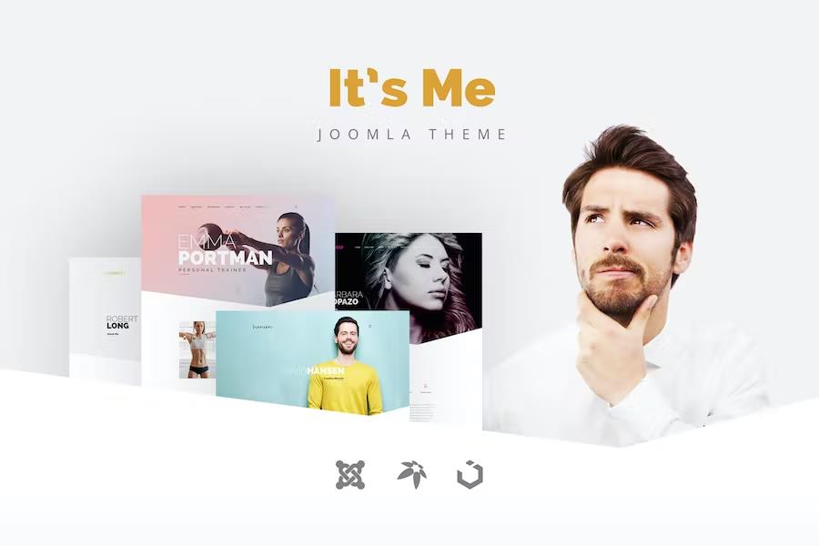 It's Me - Creative Personal Portfolio or Agency Responsive Joomla Template with 3 Styles