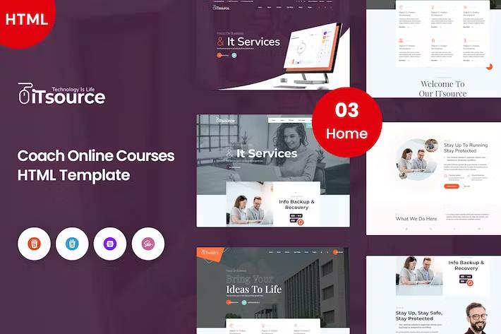 iTsource - IT Solutions & Services HTML Template product preview