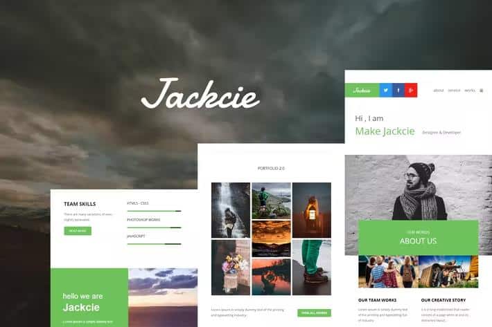 Jackcie Mail - Responsive E-mail Template + Online Access