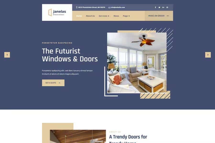 Janelas - Windows & Doors Services HTML Template