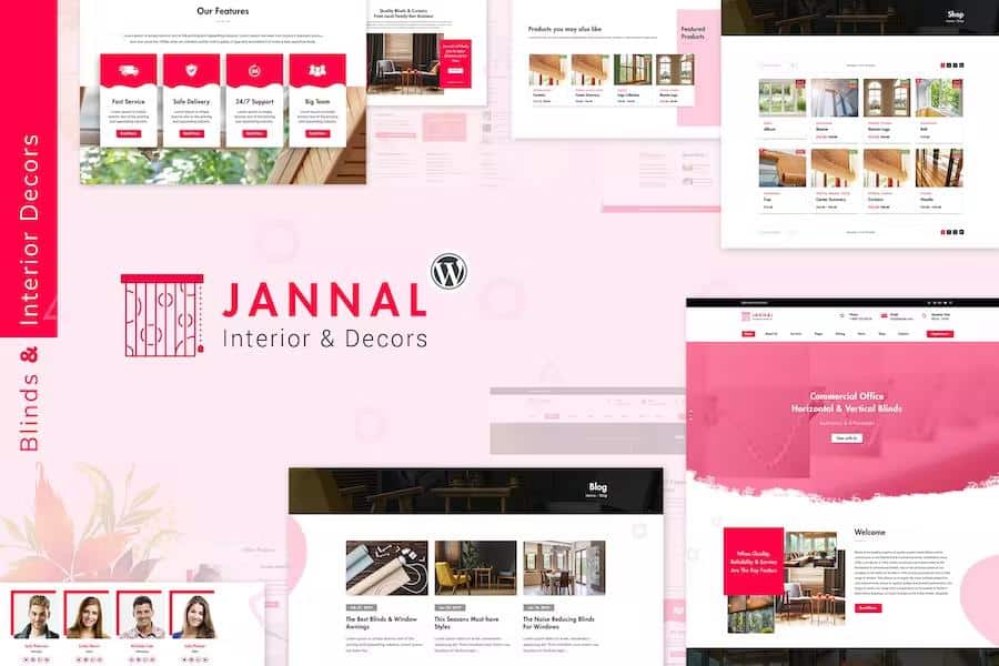 Jannal - Windows Curtains & Doors Service WordPress Theme