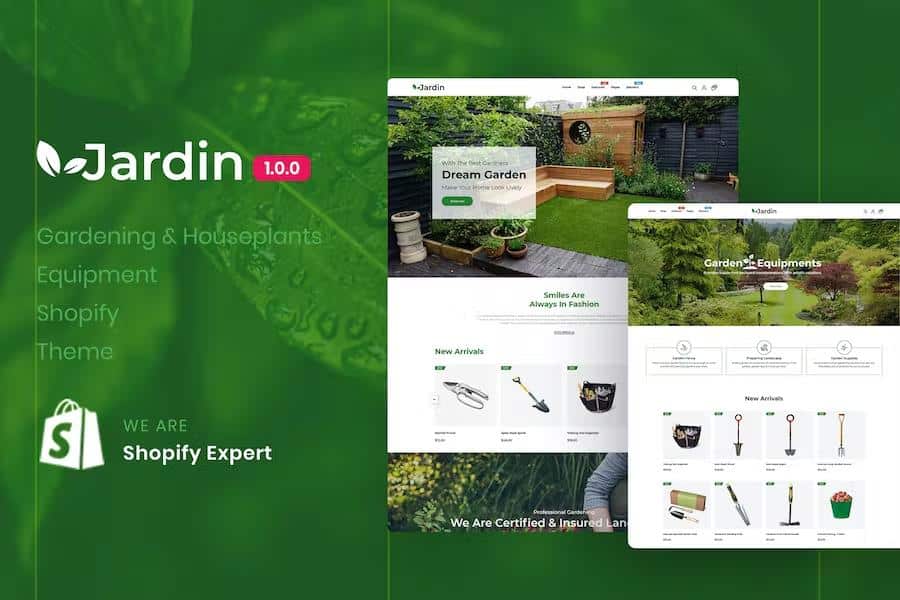 Jardin - Gardening & Houseplants Equipment Responsive Shopify Theme