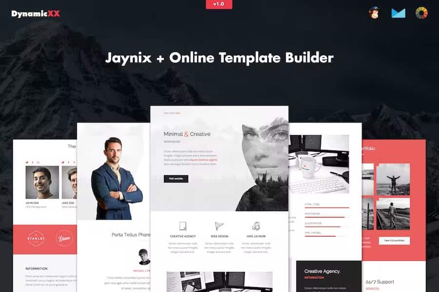Jaynix - Responsive Email + Online Template Builder