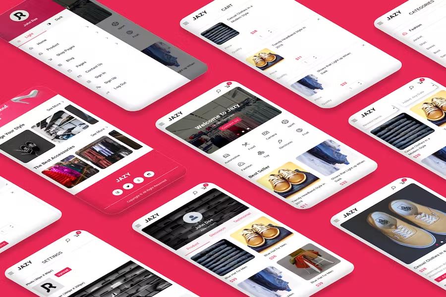 Jazy - eCommerce Mobile Template