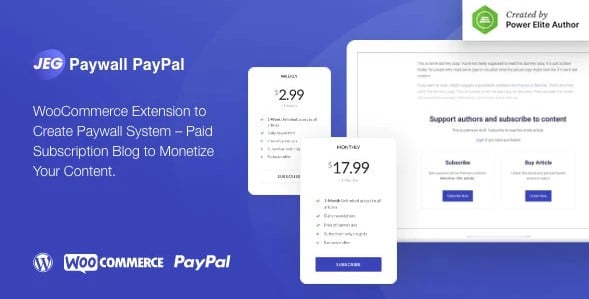 Jeg PayPal Paywall & Content Subscriptions System