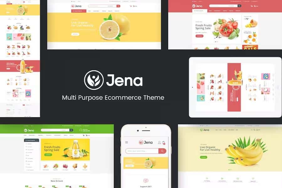 Jena - Organic & Food Responsive Prestashop Theme