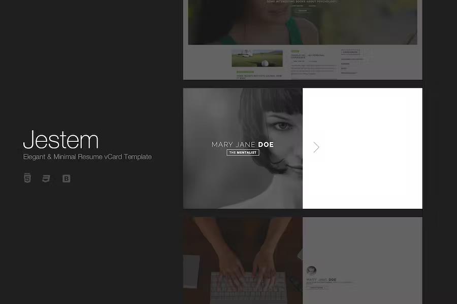 Jestem - Elegant & Minimal Resume vCard Theme