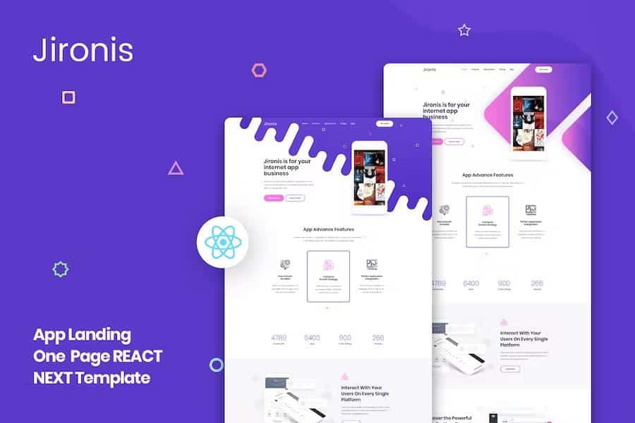 Jironis - React Next App Landing Page Template