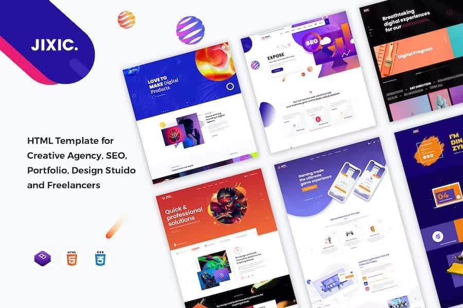Jixic - Creative Agency & Multipurpose HTML Template