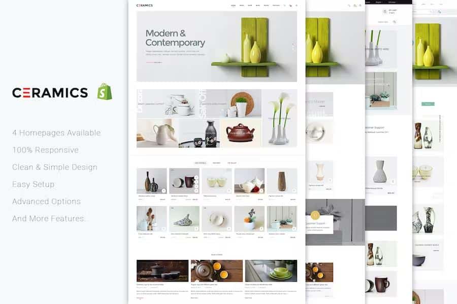 JMS Ceramics - Responsive Shopify Theme