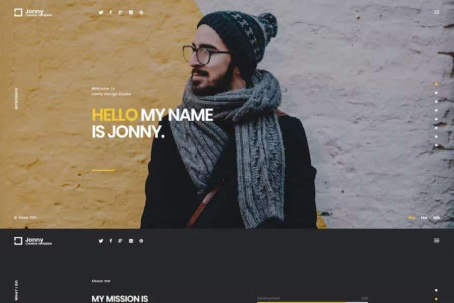 Jonny - One Page HTML Template