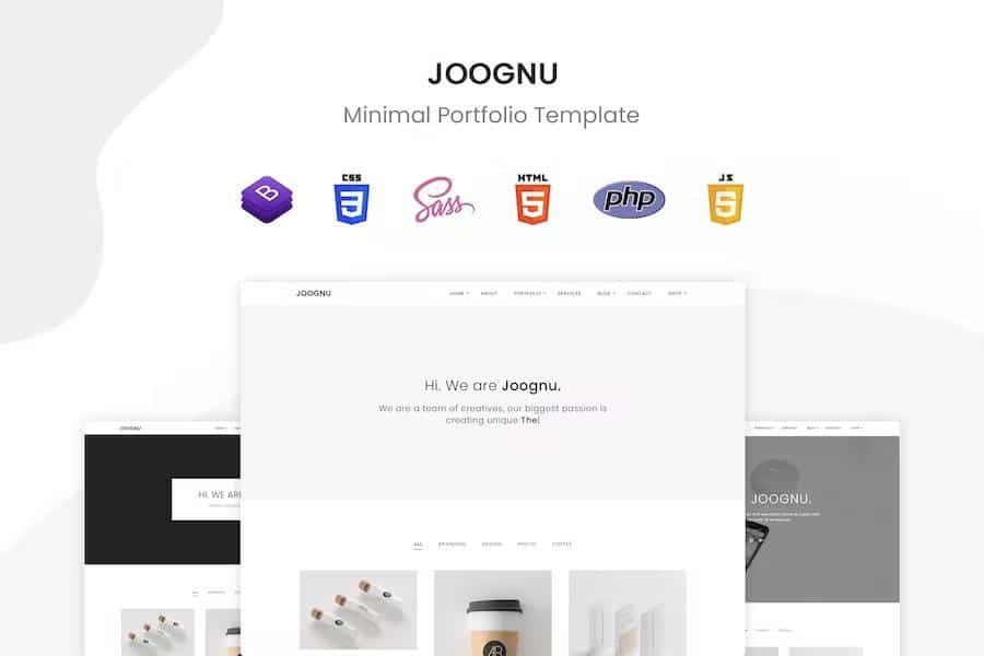 Joognu - Minimal Portfolio Template