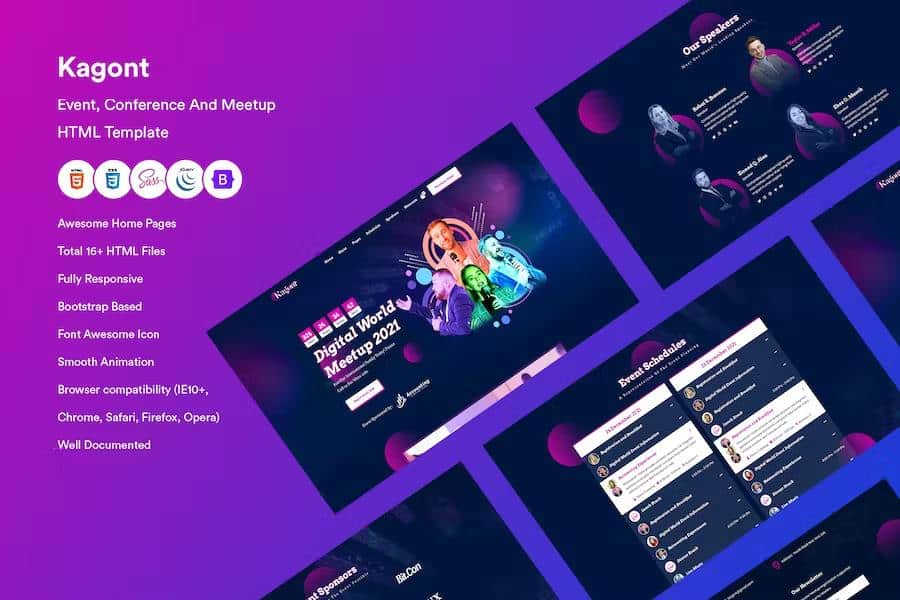 Kagont - Event, Conference And Meetup HTML Template