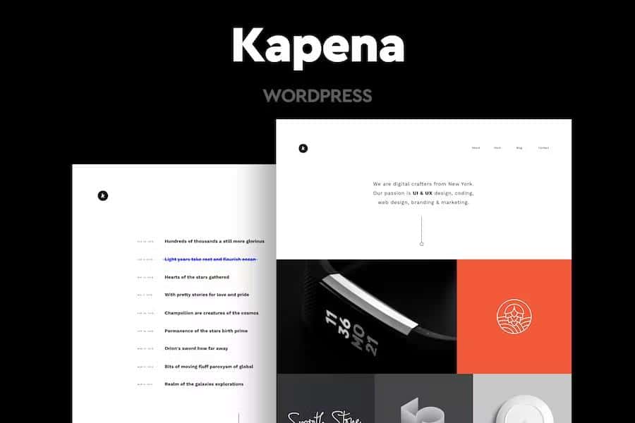 Kapena - Minimal Portfolio WordPress Theme
