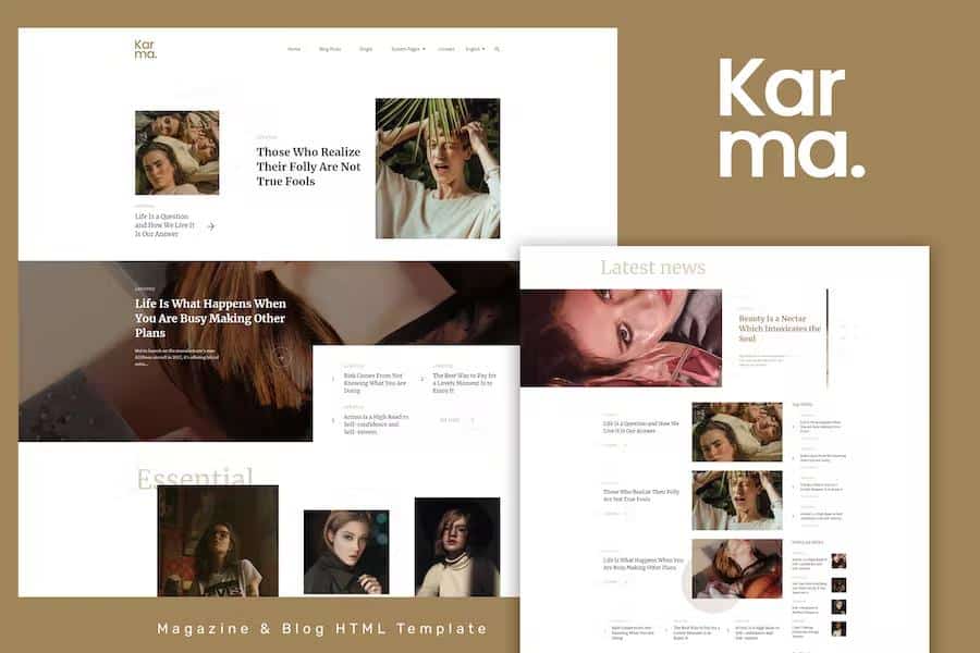 Karma - Responsive Clean Website Template