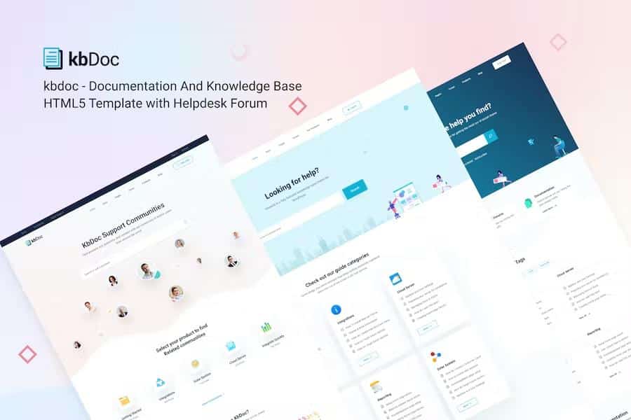 kbdoc - Documentation And Knowledge Base HTML5 Template with Helpdesk Forum