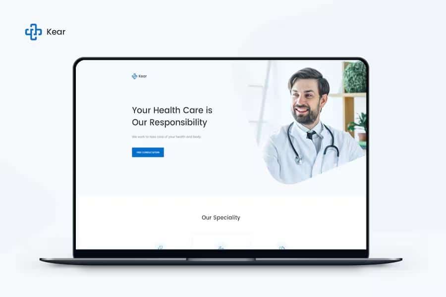Kear - Medical & Healthcare Landing Page Template
