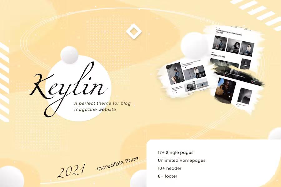 Keylin - WordPress Magazine and Blog Theme
