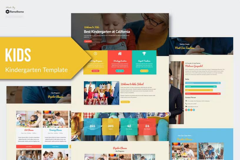 Kids - Kindergarten & Child Care Elementor Template Kit