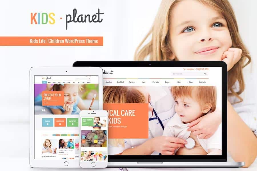 Kids Planet - A Multipurpose Children WordPress Theme for Kindergarten and Playgroup