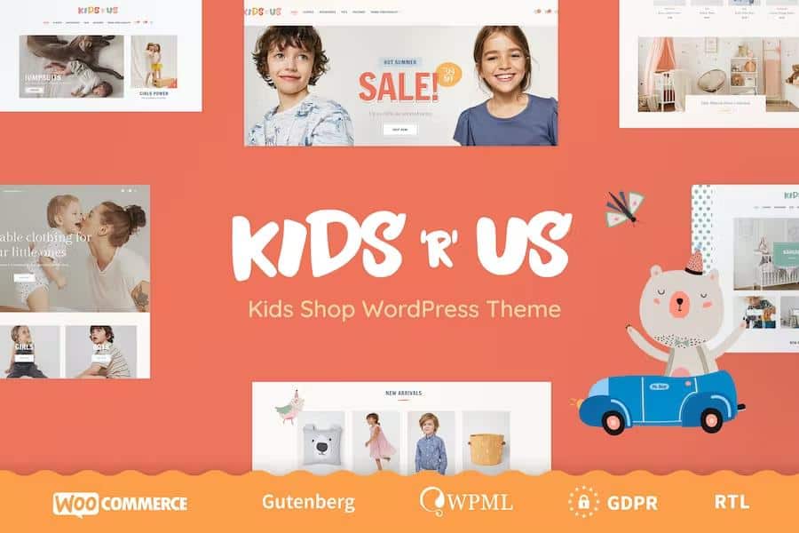 Kids R Us - Toy Store and Children Clothes Shop Theme
