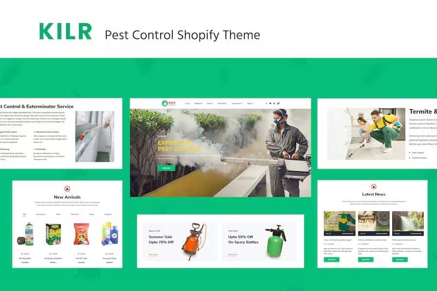 Kilr - Pest Control Shopify Theme