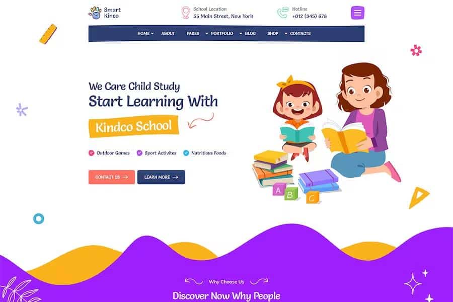 Kinco - Day Care & Kindergarten HTML Template