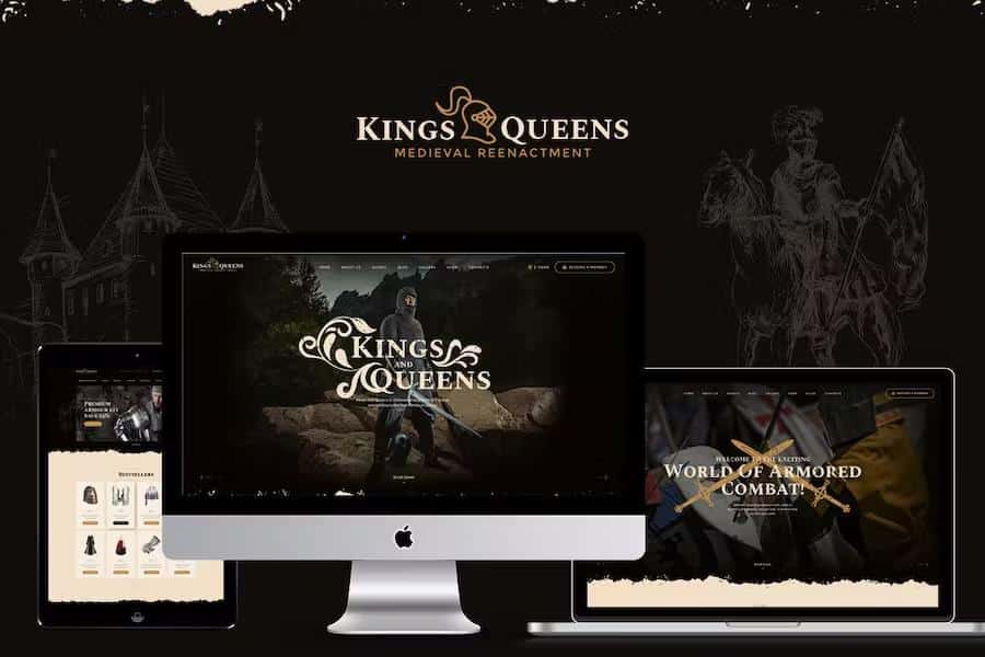 Kings & Queens - Historical War Medieval Reenactment WordPress Theme