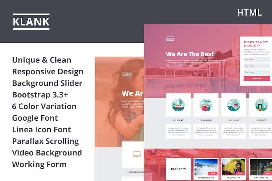 Klank - Multipurpose Landing Page With Bootstrap