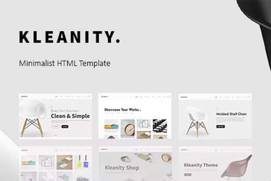 Kleanity - Minimalist HTML Template   Creative Portfolio