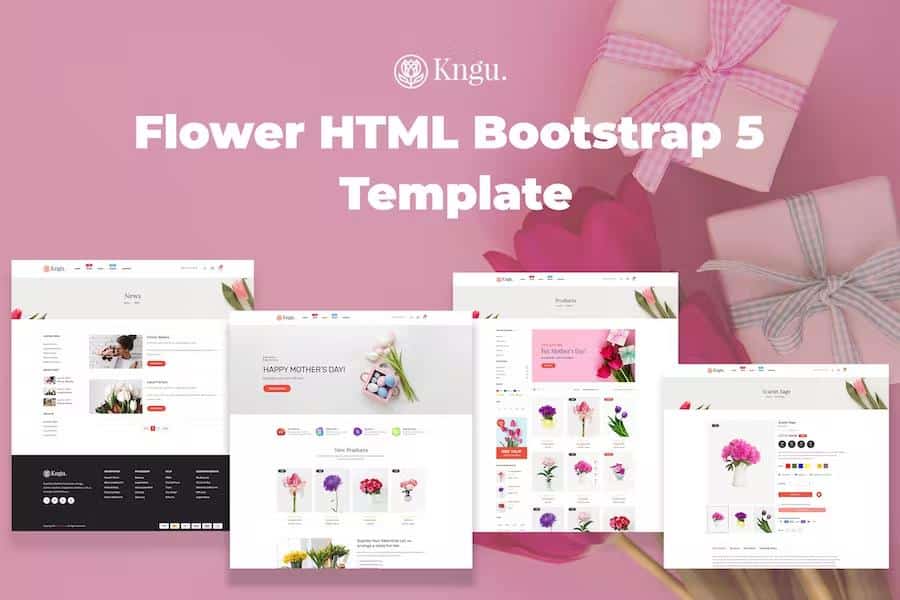 Kngu - Flowers & Florist shop Website Template