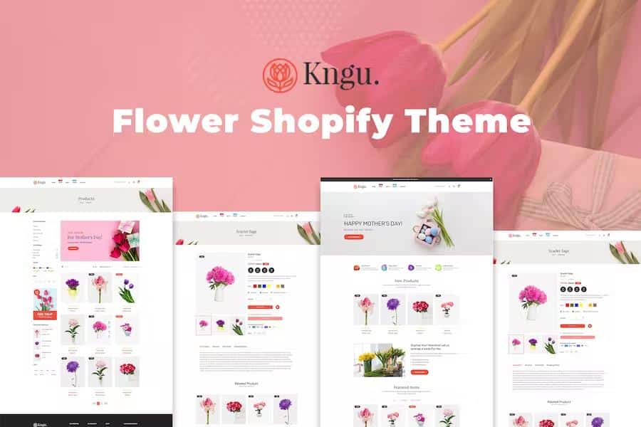 Kngu - Simple & Clean Flower Shop Shopify Theme